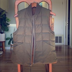 This is a REI Wallace Lake reversible down vest